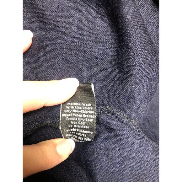 Sharagano Dress Womens Size 8 Textured Knit Gray Blue Fitted Office Cocktail - Picture 8 of 9